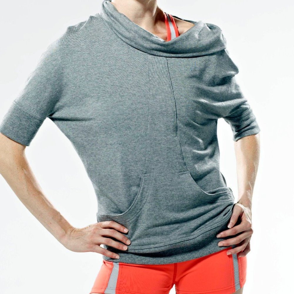 Tonic Active Gray Boardwalk Pullover Bamboo Rayon & Organic Cotton Blend (Sz S)